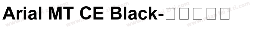 Arial MT CE Black字体转换